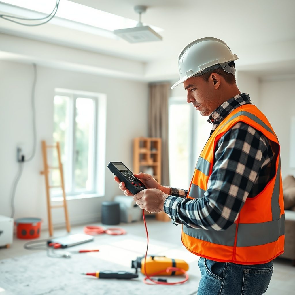 Electrical installation in a renovated home