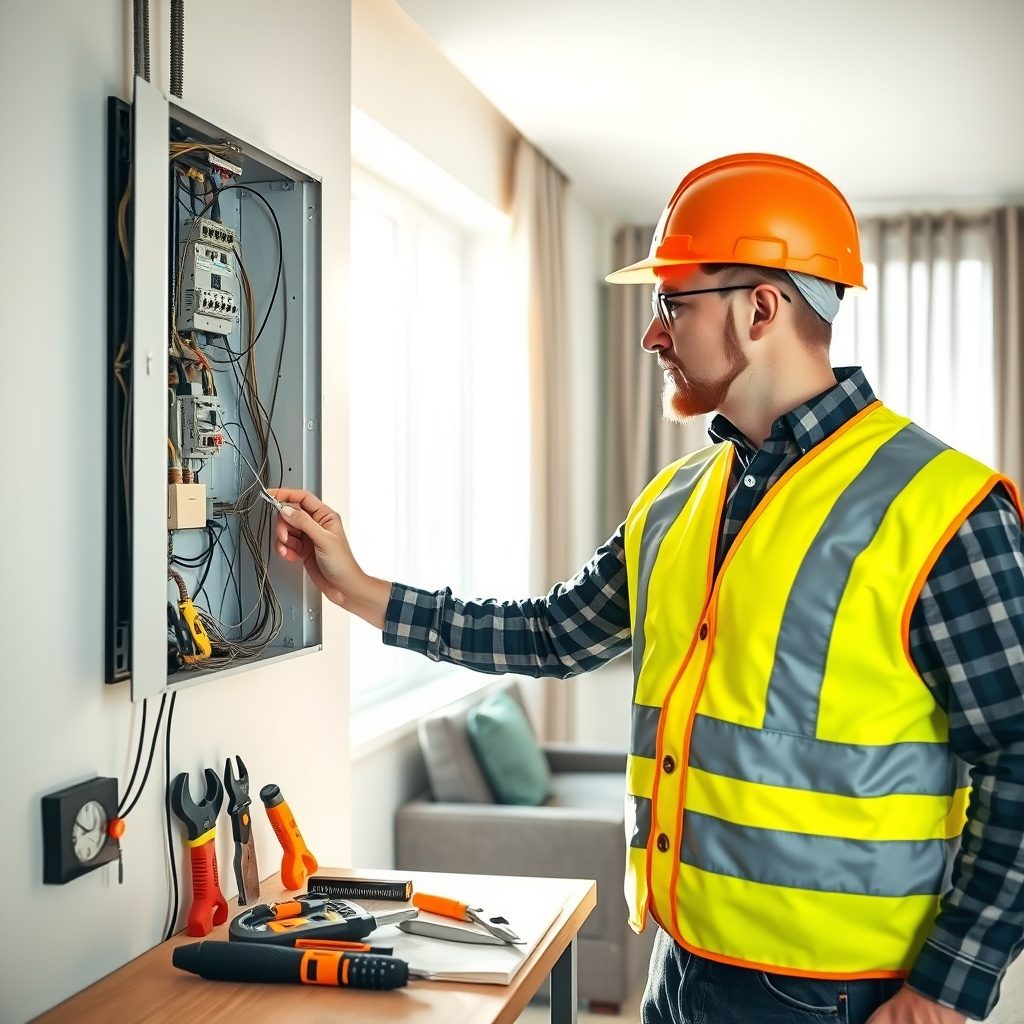 Electrical installation in a modern home