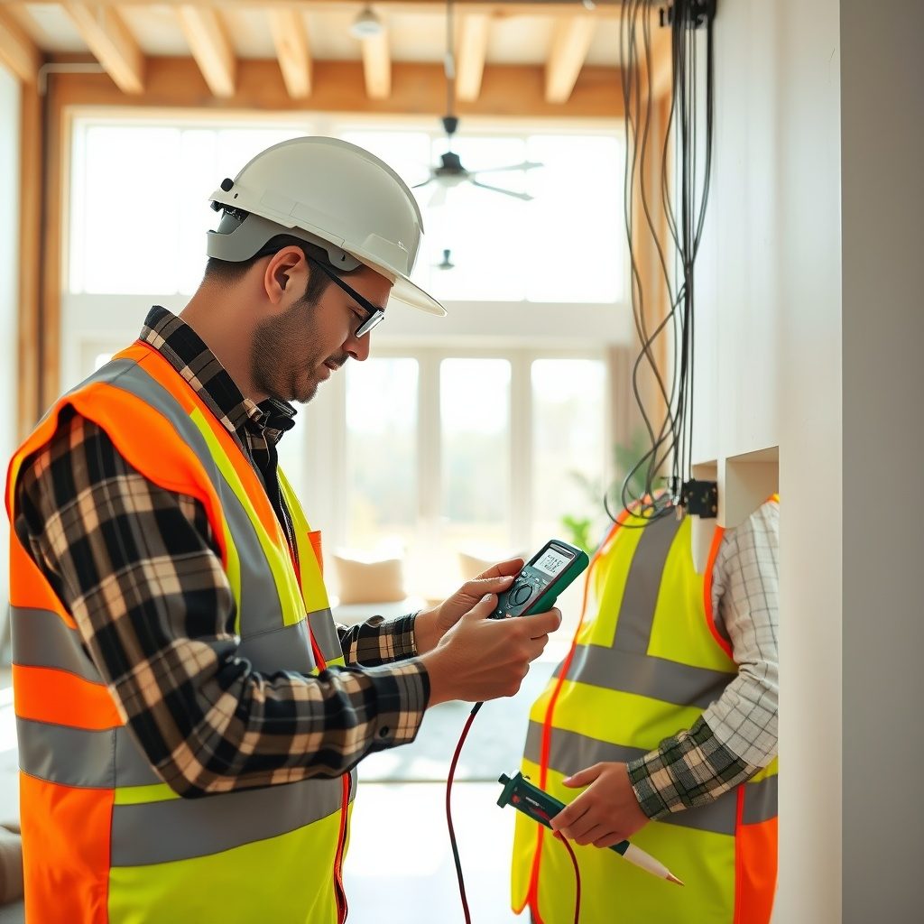 Electrical installation in a modern home