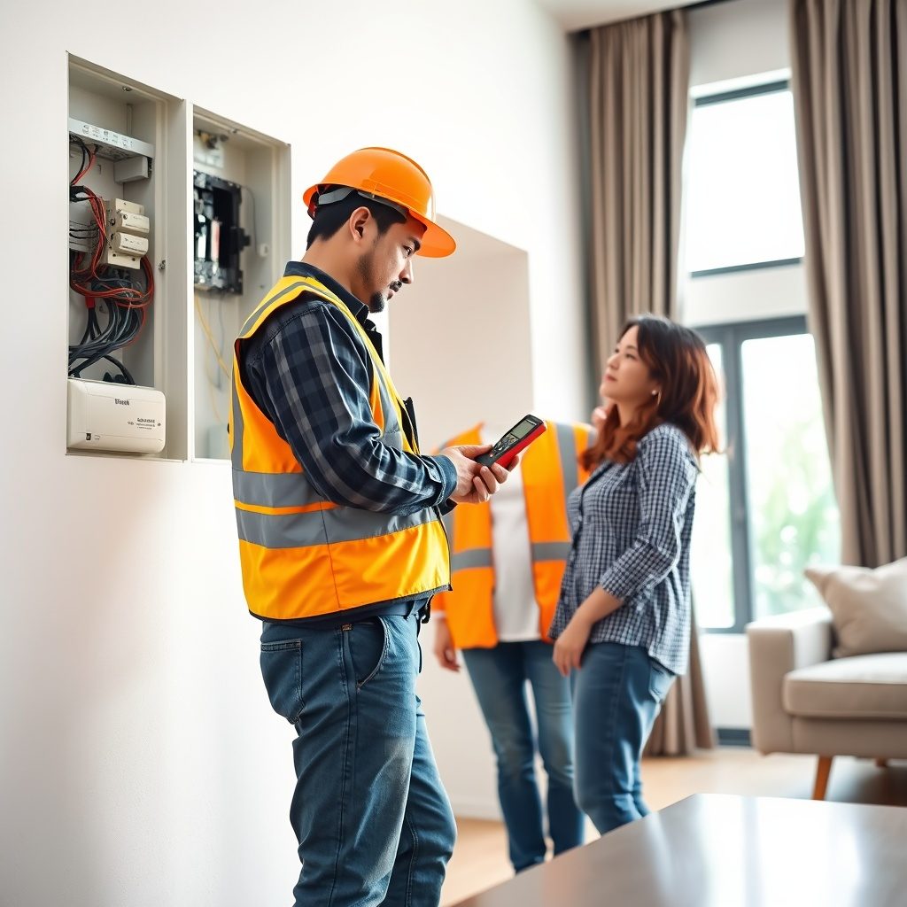 Electrical installation in a modern home